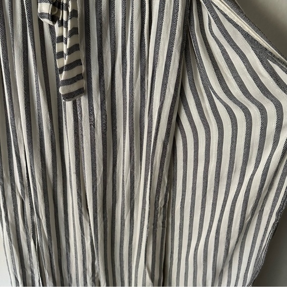 Becca Getaway Cover-Up Pants Split Wide Leg Stripe Tie-Waist Size S/M - Picture 5 of 13